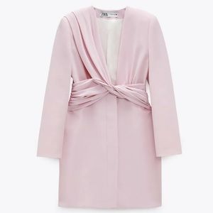Zara Pink Blazer Dress